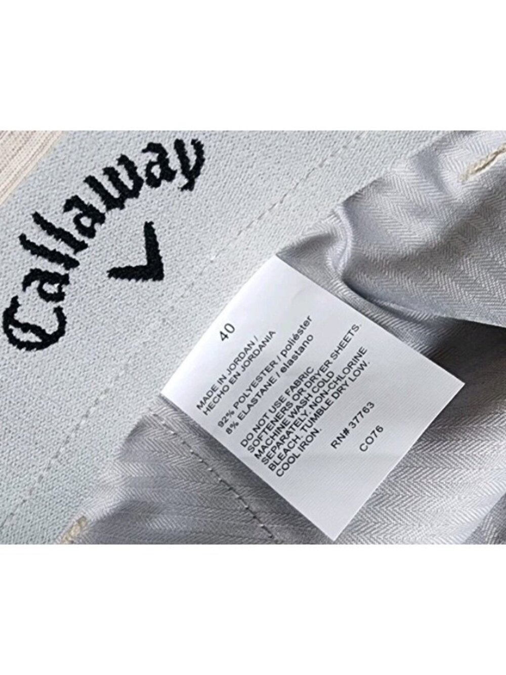 Callaway Shorts Mens 40 Beige Opti Dri Active 9" Casual Performance Golf NWT NEW - Picture 5 of 10